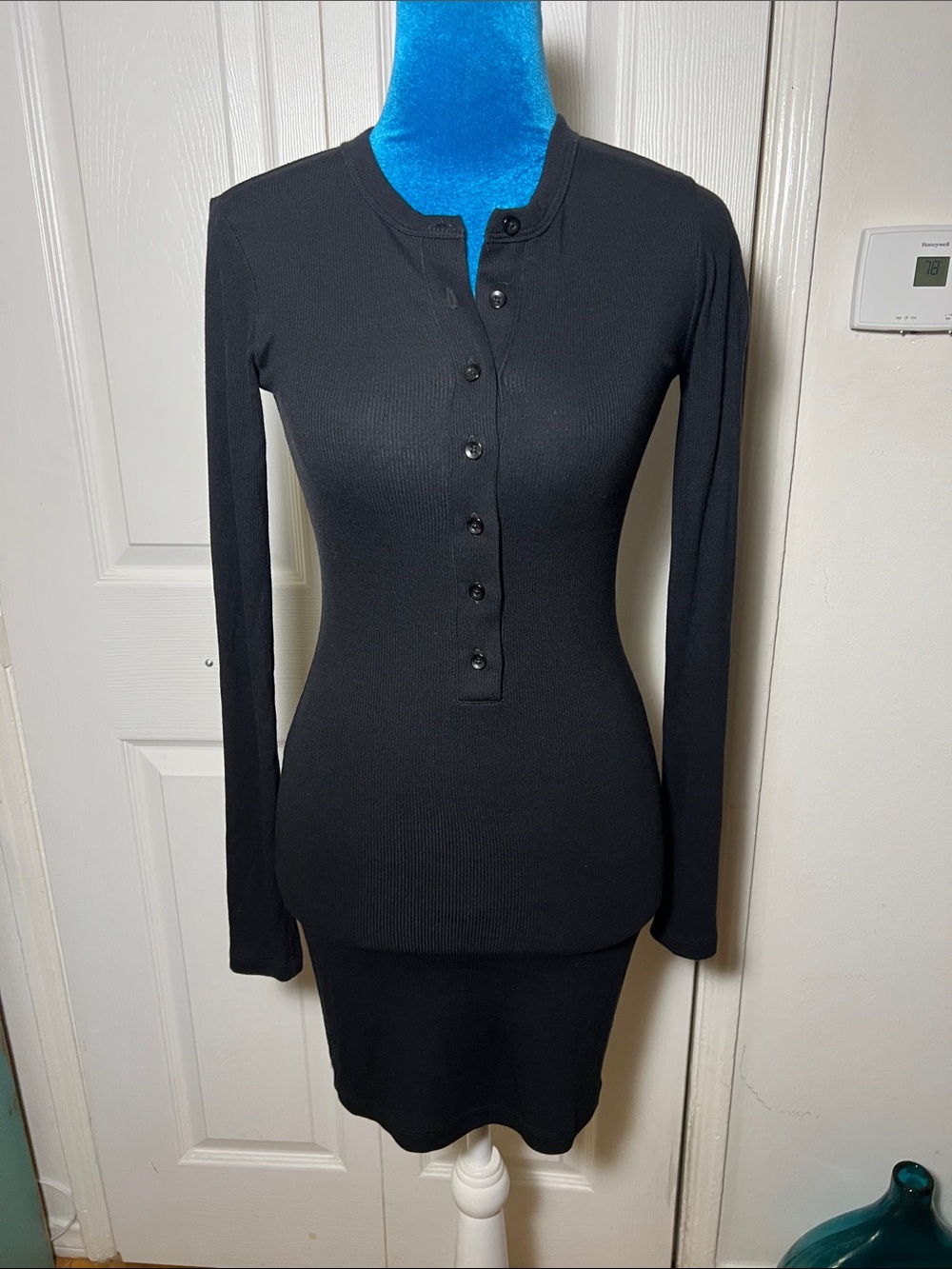 NWOT CLYQUE The Label Annie Black Bidi Dress Stretchy Women’s Small - Picture 2 of 9